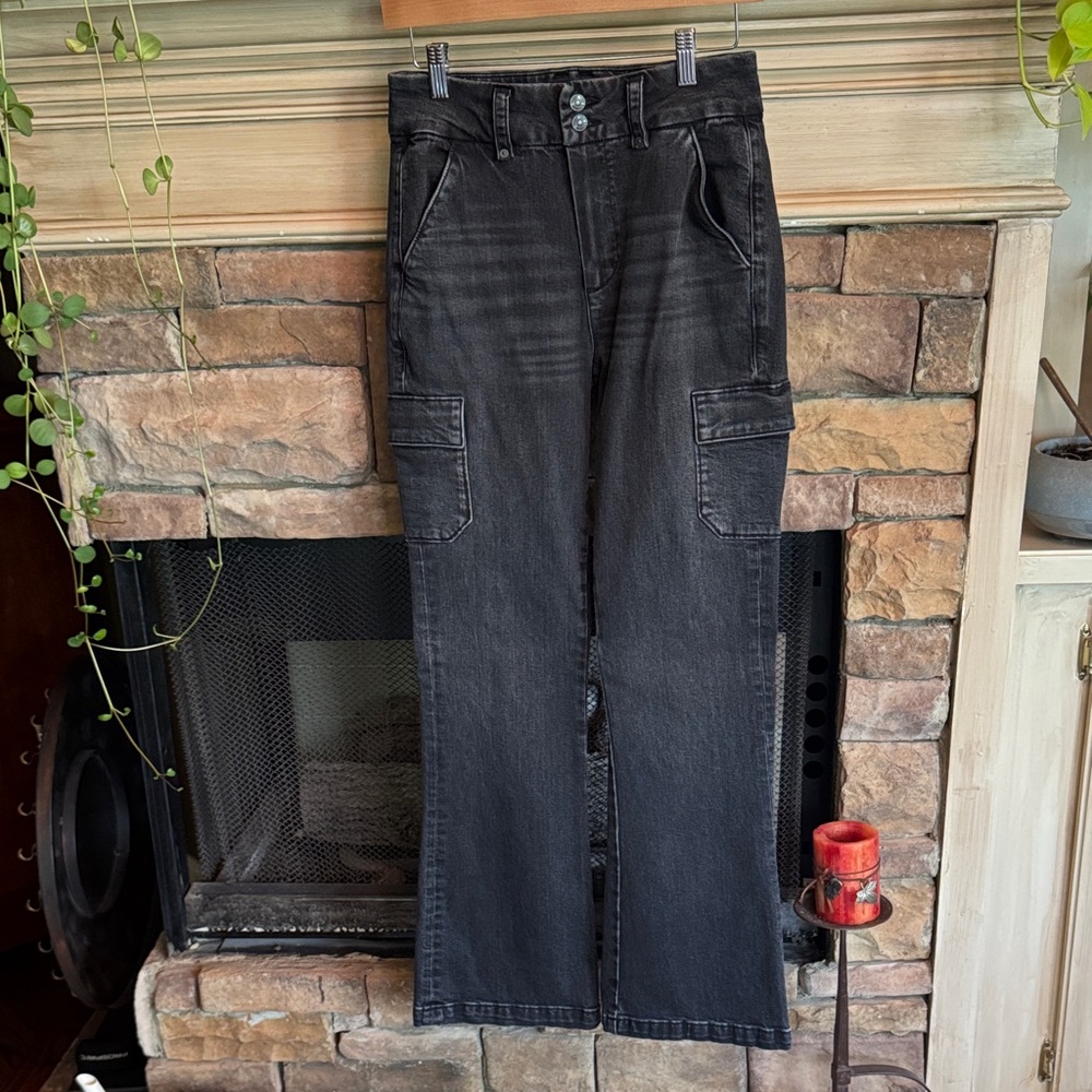 PAIGE Women’s Dark Gray Relaxed Jeans